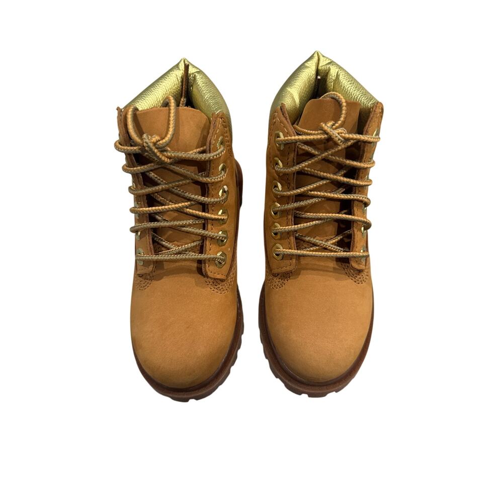 Timberland Premium‎ TODDLER 6 " W/P Boot - Wheat Nubuck W/Gold - Size: 9 TODDLER
